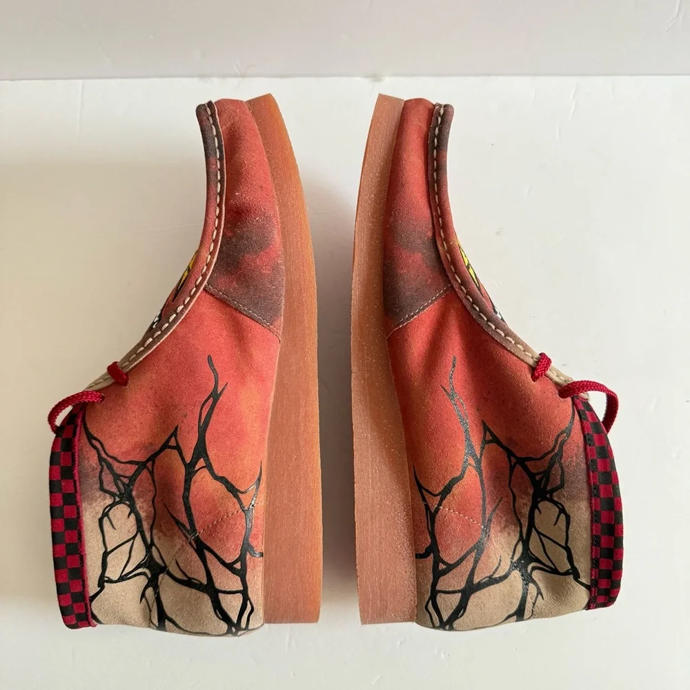 Stranger Things x Clarks Original Wallabee Evo Hellfire Club Shoes Men’s size 13